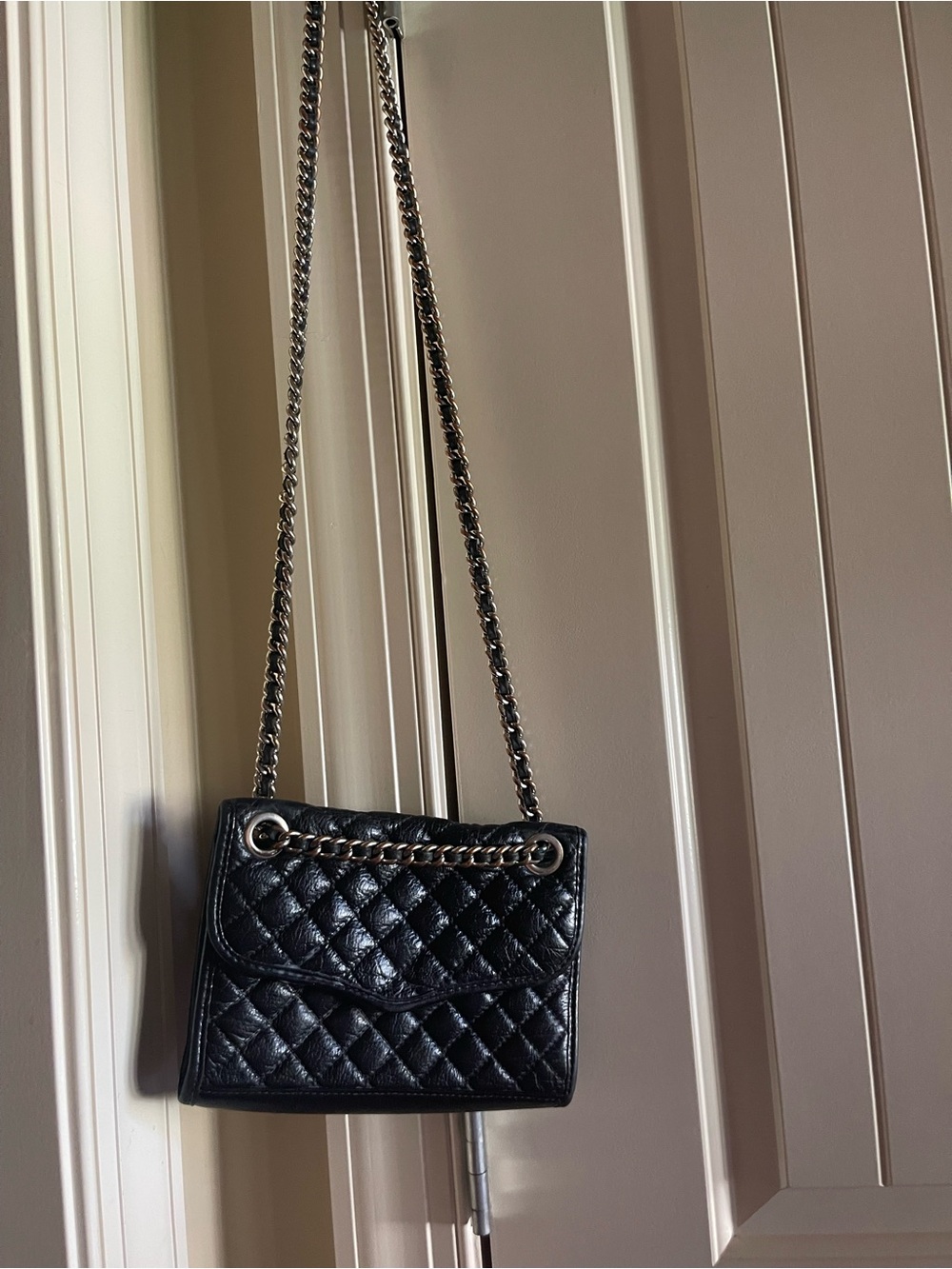 Rebecca Minkoff Quilted Black Chain Shoulder Bag